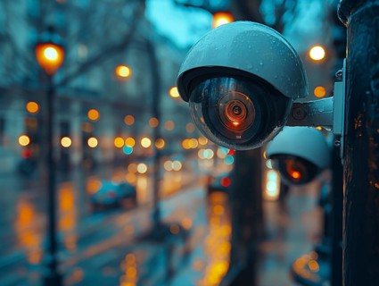 Camera for monitoring critical infrastructure such as streets, schools, squares, authorities, AI