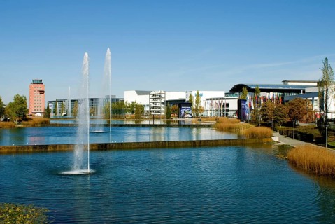 Trade fair area ICM, Riem, Bavaria, Germany, Europe