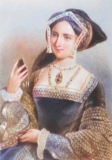 Jane Seymour, 1509-1537, third woman of Henry VIII of England. Engraved by P. Evles after J. W.