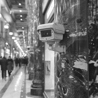 Camera for monitoring critical infrastructure such as streets, schools, squares, authorities, AI