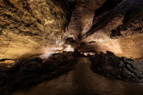 Cueva de los Verdes, lava tube, Costa Teguise, Lanzarote, Canary Islands, Spain, Europe