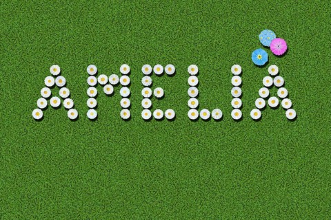 The ten most popular first names for girls in the US and UK, Amelia