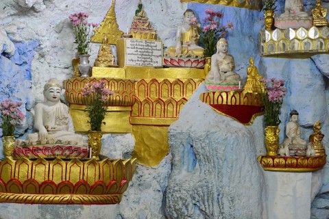 Yankin Hill temple complex, Mandalay, Myanmar, Asia