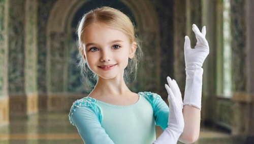 AI generated, girl, 10, 12, years, blond, blonde, dances, dancing, ballet, study, exercise,
