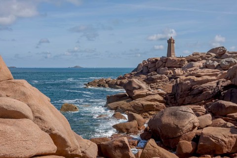 Phare de Ploumanac'h, officially: Phare de Mean Ruz, Cote de Granit Rose, Departement