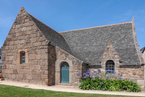 Sainte-Anne du Rocher Chapel, Tregastel, Cotes d'Amor, Brittany, Tregastel, France, Europe