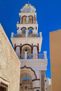 Santorini, Fira, catholic church John the Baptist, St.John the Baptist, Cyclades, Greece, Europe