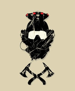 Special forces night vision goggles helmet and tactical tomahawks symbol, vector grunge effect