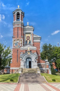 Old Orthodox church in the Mir city. Belarus