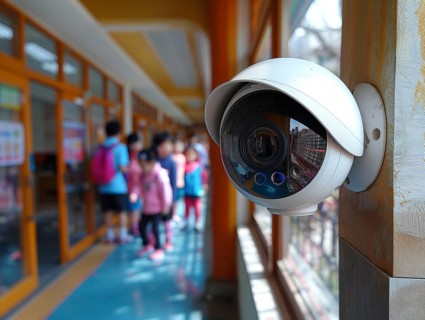 Camera for monitoring critical infrastructure such as streets, schools, squares, authorities, AI