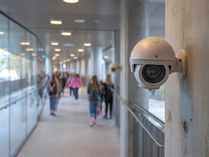 Camera for monitoring critical infrastructure such as streets, schools, squares, authorities, AI