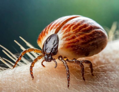 Symbol photo disease vector, insect, tick, Ixodida, close-up (image AI, generated), AI generated