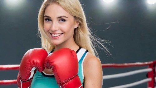 AI generated, woman, woman, 35, years, thai, thai, sport, boxing, gloves, thai boxing, muay thai,