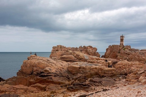 Phare du Paon, peacock lighthouse, Cotes d'Armor department, Brittany, France, Europe