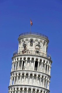 Spire, Leaning Tower of Pisa, Torre Pendente, UNESCO World Heritage Site, Tuscany, Italy, Europe