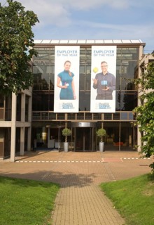 Modern high-tech businesses located in Cambridge Science park, Cambridge, England founded by