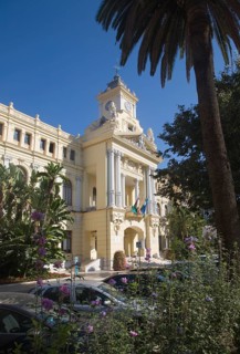 Malaga City Hall building, Malaga, Spain designed by Fernando Guerrero Strachan and Manuel Rivera