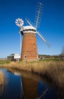 Horsey drainage mill windmill, Norfolk, England, United Kingdom, Europe