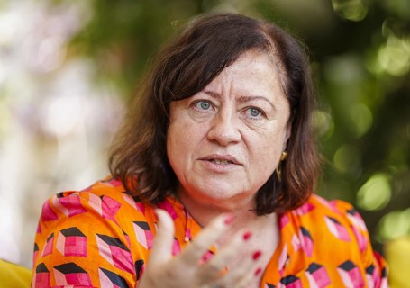 Baerbel Kofler, in Nigeria, in conversation with activists, civil society and trade unionists in