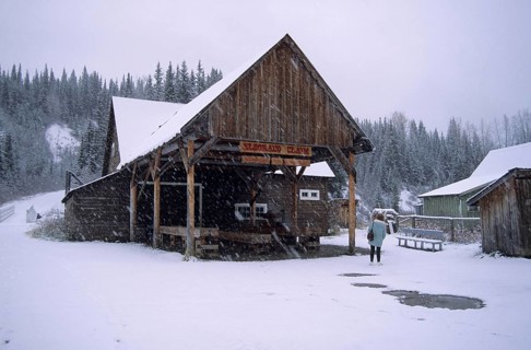 Barkerville, Gold Rush Historic Town and Park in winter, ghost town, British Columbia, Canada,