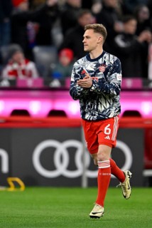 Warm-up training Joshua Kimmich FC Bayern Munich FCB (06) Allianz Arena, Munich, Bavaria, Germany,