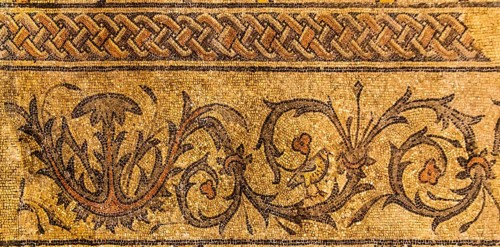 Basilica of Aquileia from the 11th century, largest floor mosaic of the Western Roman Empire,