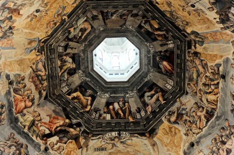Interior of the Dome of the Basillica di Santa Maria del Fiore, Il Duomo di Firenze, Florence,