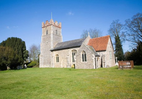 Parish church of Saint Andrew, Bredfield, Suffolk, England, UK