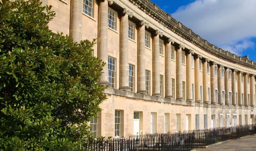 The Royal Crescent, architect John Wood the Younger built between 1767 and 1774, Bath, Somerset,