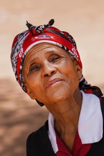 Woman from the Nama tribe in Namibia