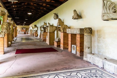 Garden with Lapidarium, National Archaeological Museum, Villa Cassis Faraone, UNESCO World Heritage