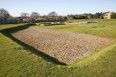 Roman fort at Caister, Norfolk, England, United Kingdom, Europe