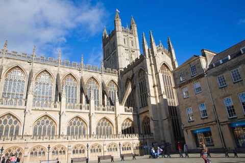 The Abbey church, Bath, Somerset, England, United Kingdom, Europe