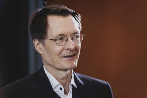Karl Lauterbach (SPD), Federal Minister of Health, recorded during the weekly cabinet meeting in
