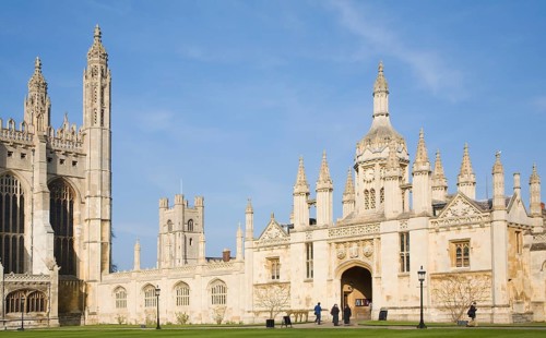 Gatehouse of King's College, Cambridge university, Cambridgeshire, England, United Kingdom, Europe