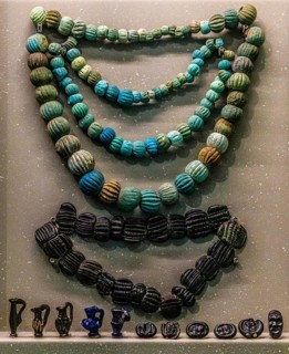 Necklaces and pendants, 1st-5th century, National Archaeological Museum, Villa Cassis Faraone,