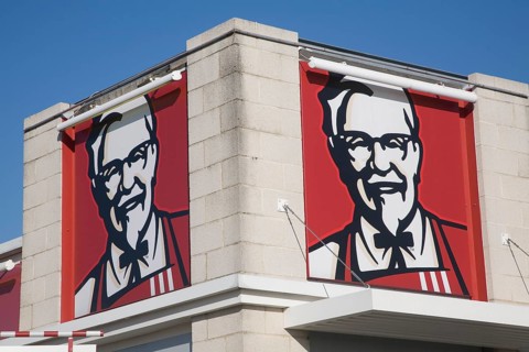 KFC restaurant, Anglia retail park, Ipswich, Suffolk, England, United Kingdom, Europe