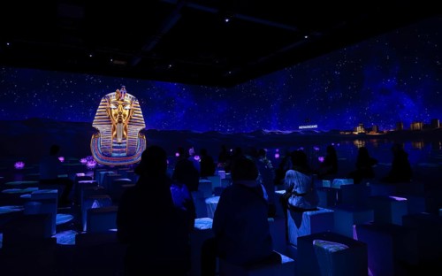Exhibition about Tutankhamun, immersive, interactive, Hanns-Martin-Schleyer-Halle, Stuttgart,