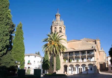 Historic church once a Moorish mosque Iglesia de Santa Maria la Mayor, Ronda, Spain, Europe