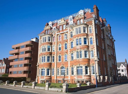 Cliff House Edwardian or Victorian building, Hamilton Gardens, Felixstowe, Suffolk, England, United