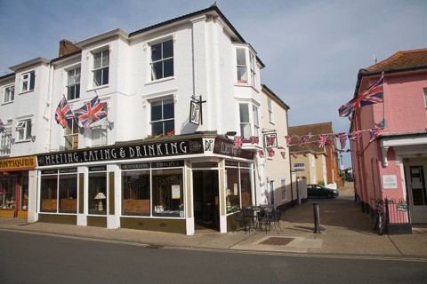 David's Place restaurant cafe bar, Aldeburgh, Suffolk, England, United Kingdom, Europe