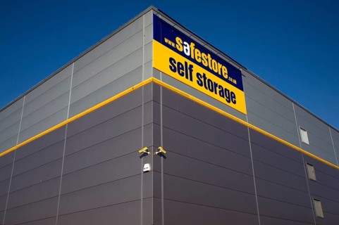 Safestore self storage depot building, Whitehouse, Ipswich, Suffolk, England, United Kingdom,