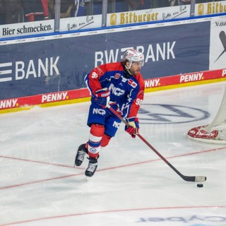 Constantin Braun (90, Nuremberg Ice Tigers) during the away game at Adler Mannheim on match day 48