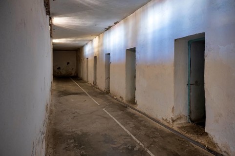 Cell wing, former prison for political prisoners during the Nazi occupation in the Third Reich,