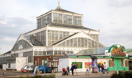 Winter Gardens glasshouse pavilion, Great Yarmouth, Norfolk, England, United Kingdom, Europe