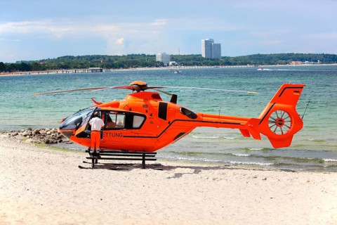 Rescue helicopter, Timmendorfer Strand