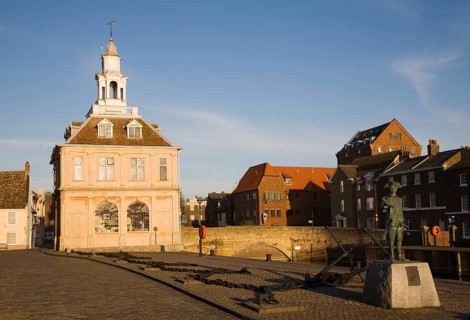 Seventeenth century Custom House building at King's Lynn, Norfolk, England, United Kingdom, Europe