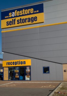 Safestore self storage depot building, Whitehouse, Ipswich, Suffolk, England, United Kingdom,