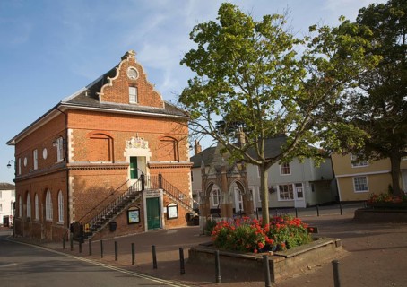 Sixteenth century Shire Hall building 1575 built by Thomas Seckford, Woodbridge, Suffolk, England,
