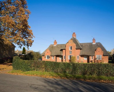 Almshouse building providing housing for the elderly, Wangford, Suffolk, England, United Kingdom,